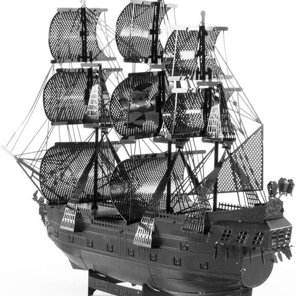 Fascinations Metal Earth Black Pearl Black Version Model Kit Steel Model ICX016B - Picture 3 of 7